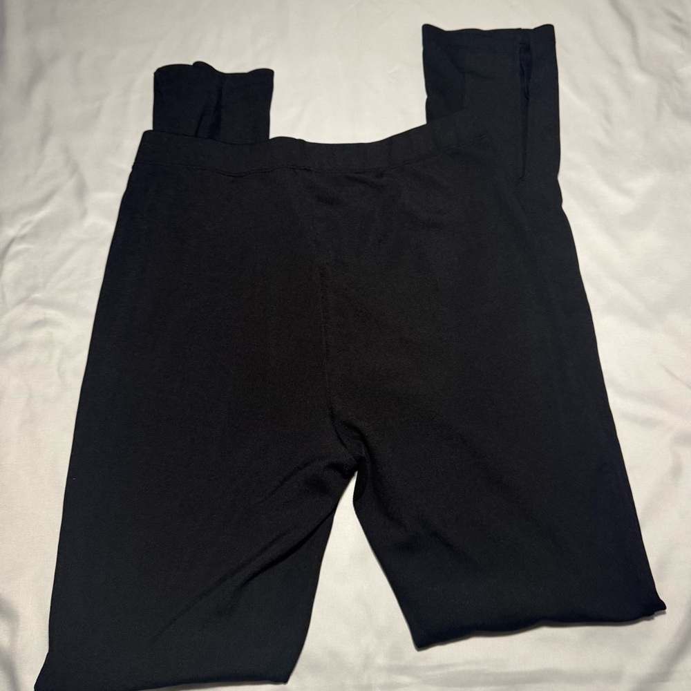 Divided Black Boot Cut Pants